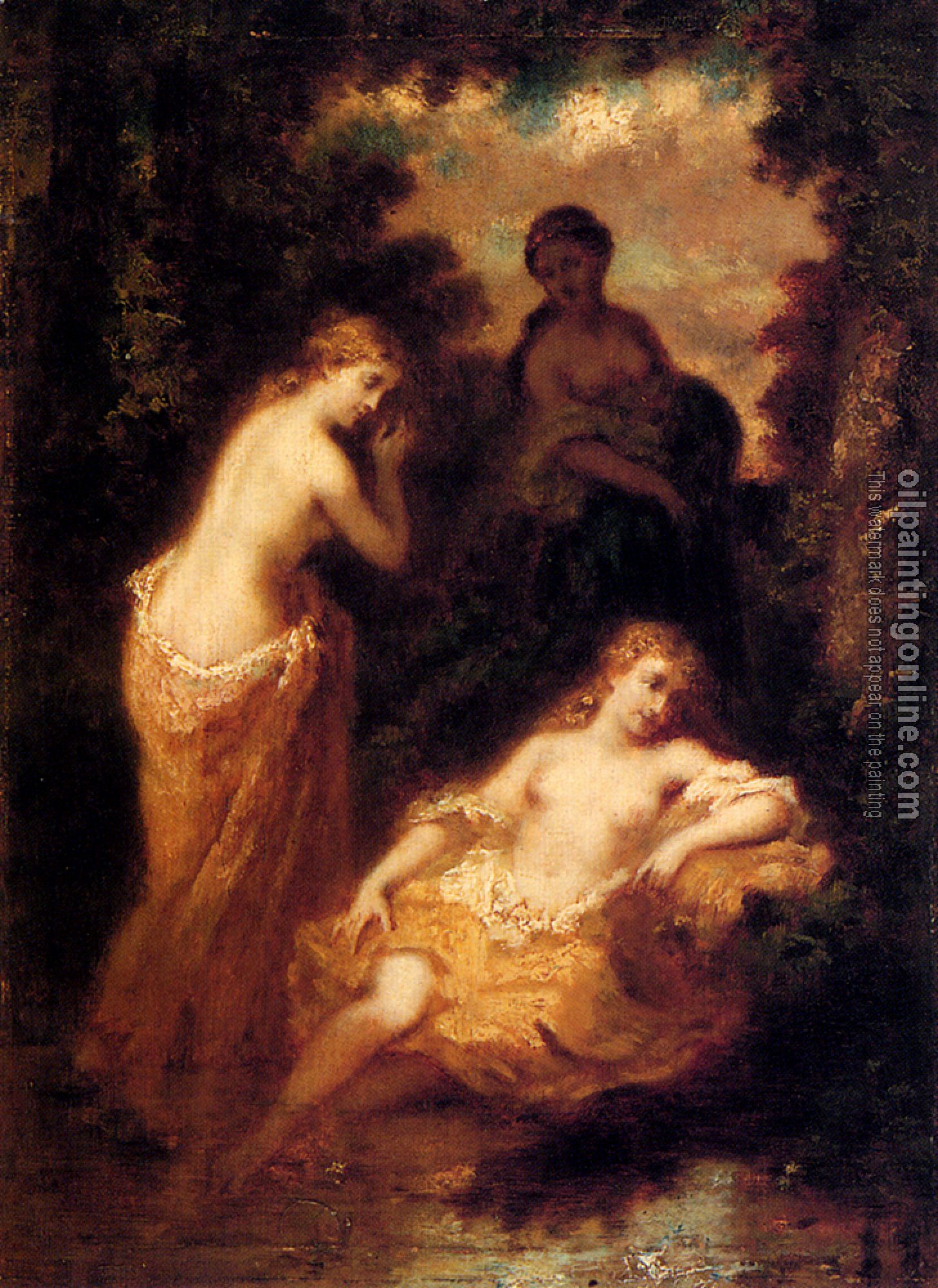 Diaz De La Pena, Narcisse-Virgile - Nymphs In The Forest Fontainbleau